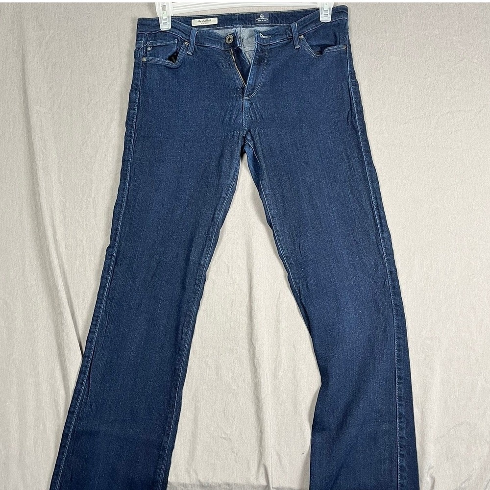 AG Jeans Womens 32R The Ballad Slim Boot Indigo Blue Made in USA EUC